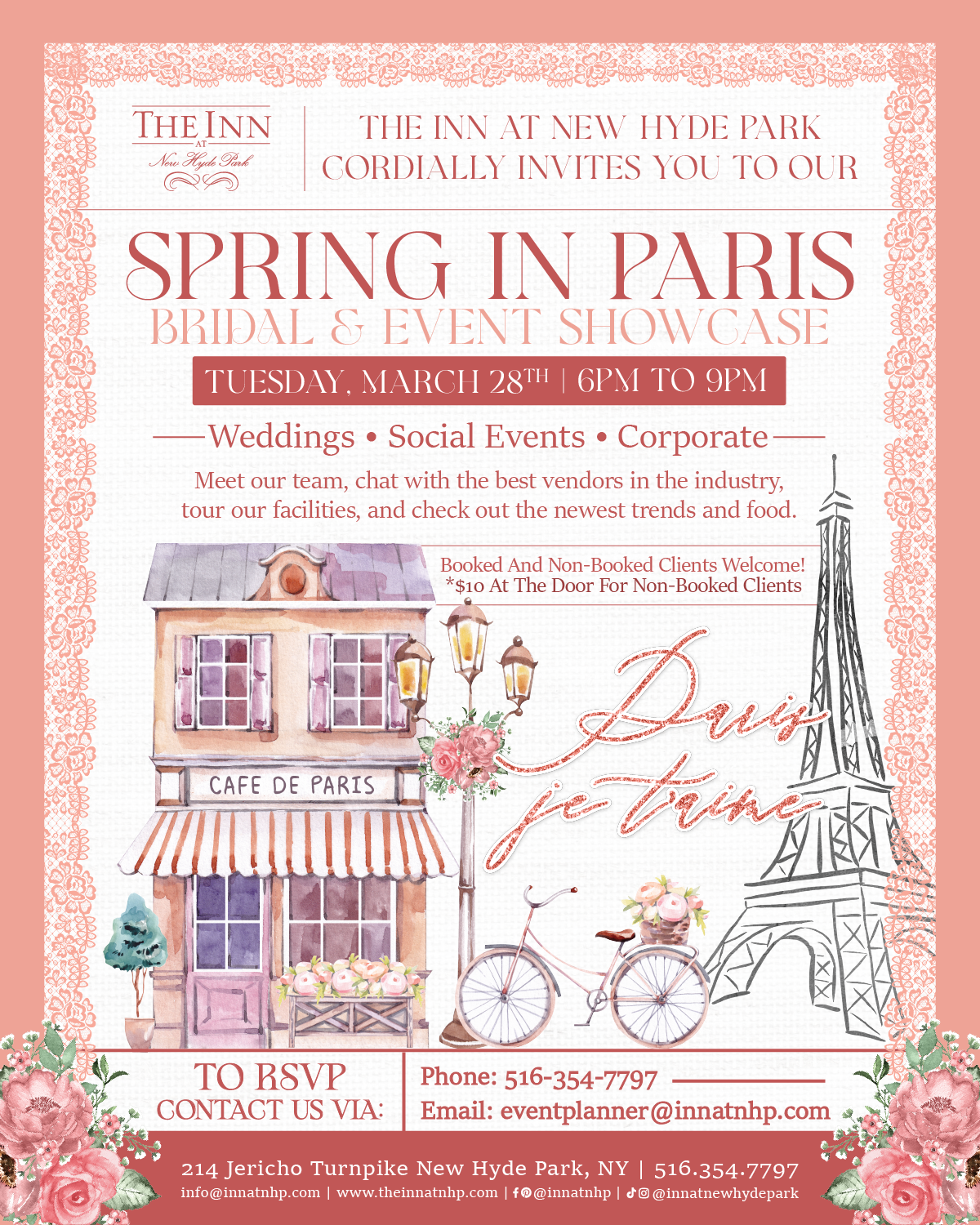 spring in paris - bridal & event showcase - march 28th