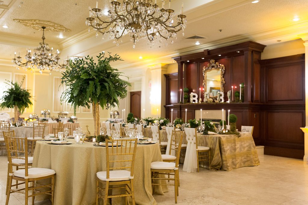 An elegant room at the Inn, perfect for hosting a baby shower in our catering hall.