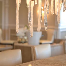 Chandelier in the Tuscany Bridal Suite