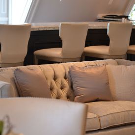 Couch in Tuscany Bridal Suite
