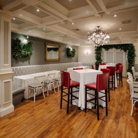 Georgian Room for Weddings in Long Island - Luxury Wedding Venue with full amenities, floor wrap, wedding bar, DJ's, entertainment, and catering.